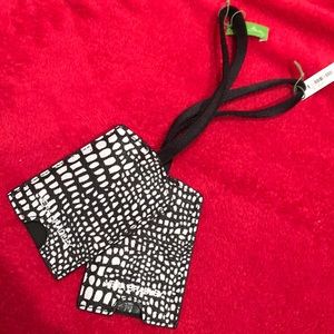 Vera Bradley NWT Luggage Tags: Midnight Snakeskin